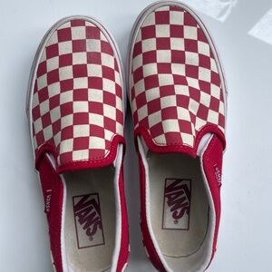 Vans Red Checkerboard Kid’s Slip-on